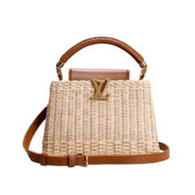 Capucines Rattan Braun/Gold 21 cm