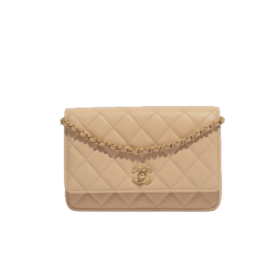 Chain Beige/Lammfell Leather 19 cm