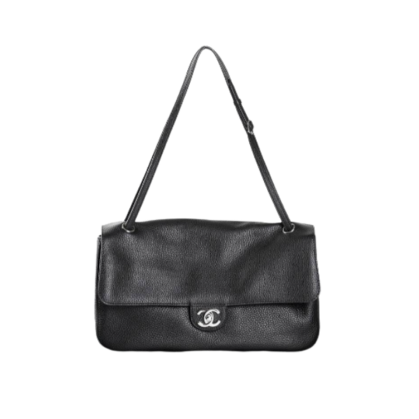 Maxi Flap Schwarz/Silber 32 cm