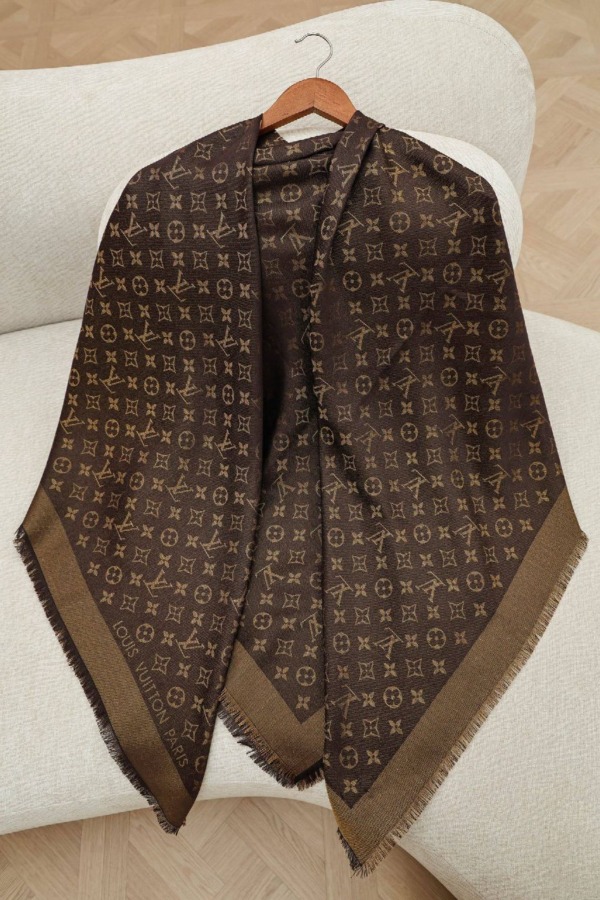 Klassischer Monogram-Schal/Braun