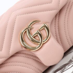 GG Marmont Schultertasche Hellrosa 22 cm