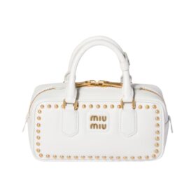 Arcadie Studded Leather Weiß 10.5 cm