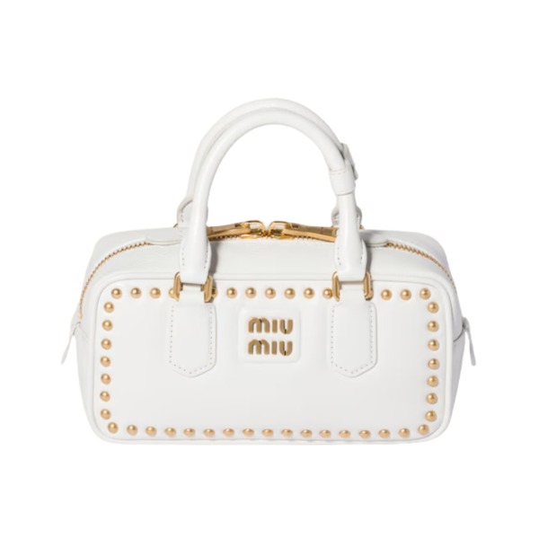 Arcadie Studded Leather Weiß 10.5 cm