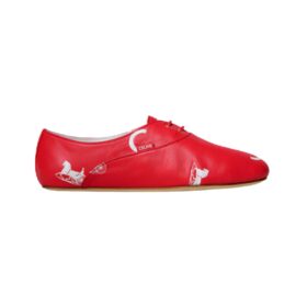 Lace-Up Rot/Weiß