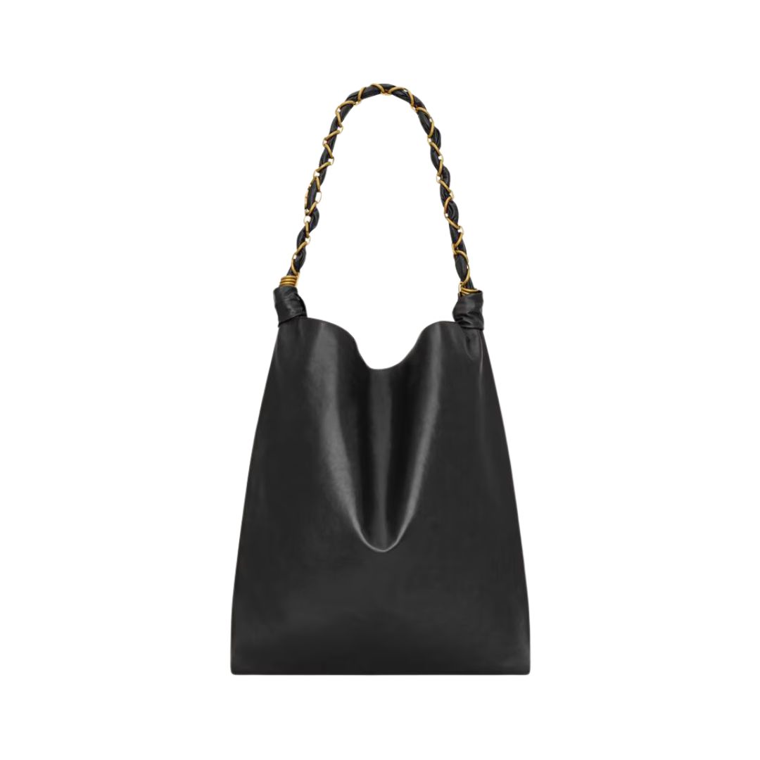 Smooth Leather Schwarz 38 cm