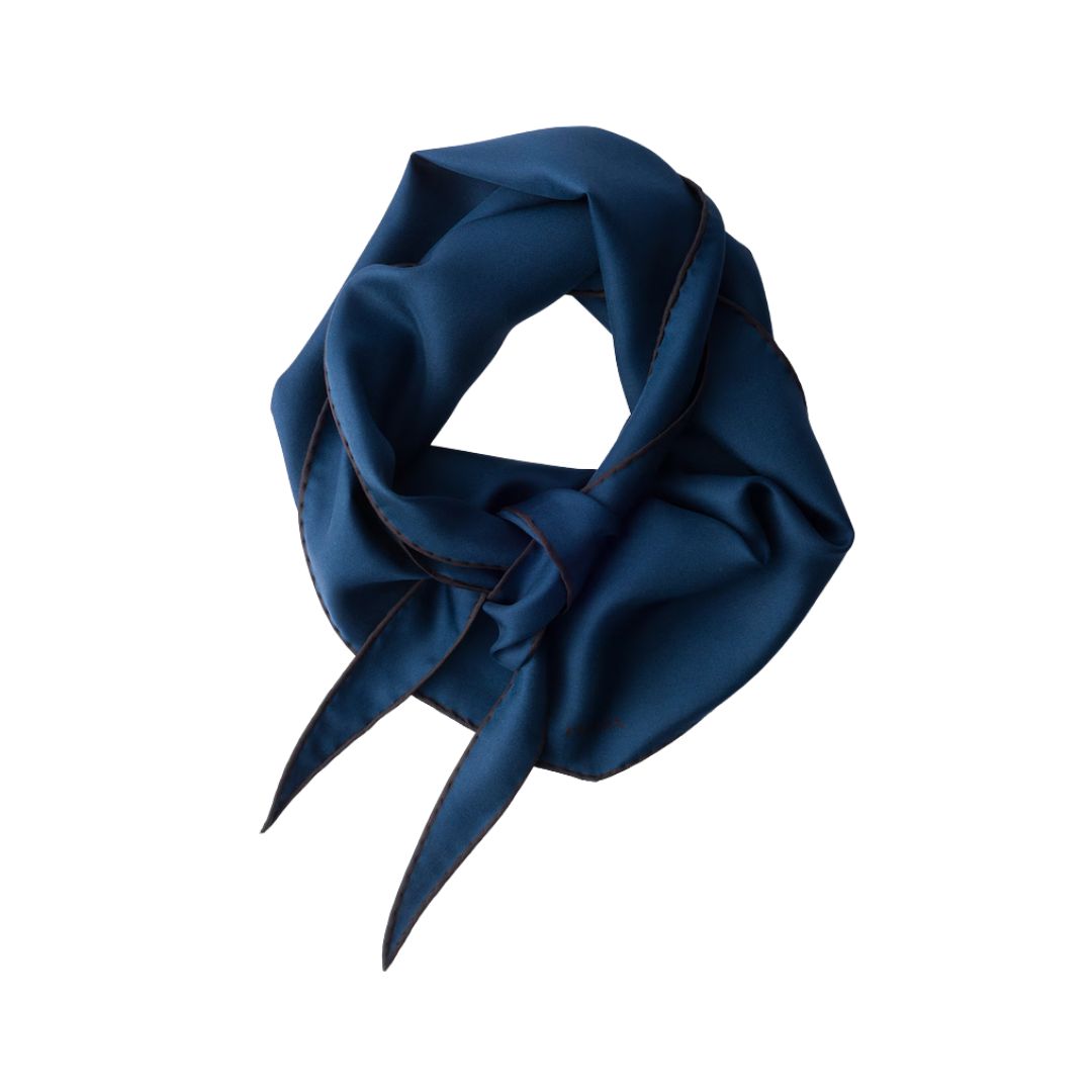 Printed Marineblau