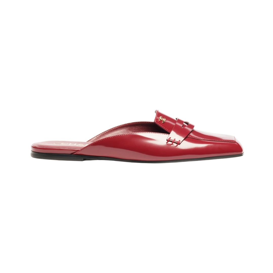 Shiny Calfskin Burgund 1 cm