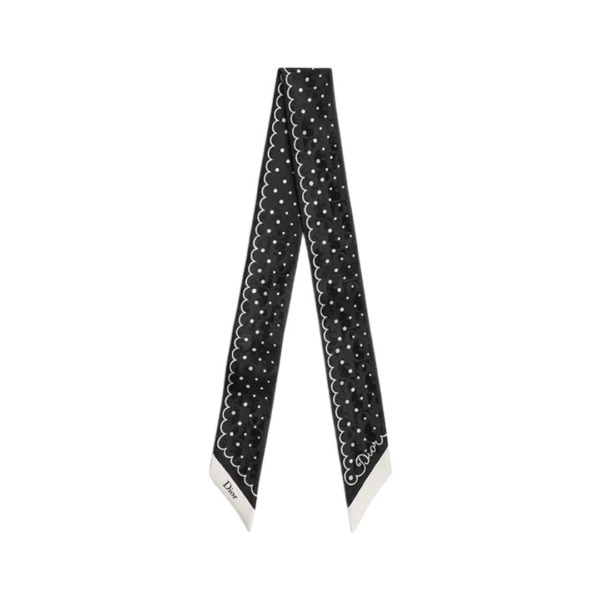 Silk Twill Schwarz/Weiß