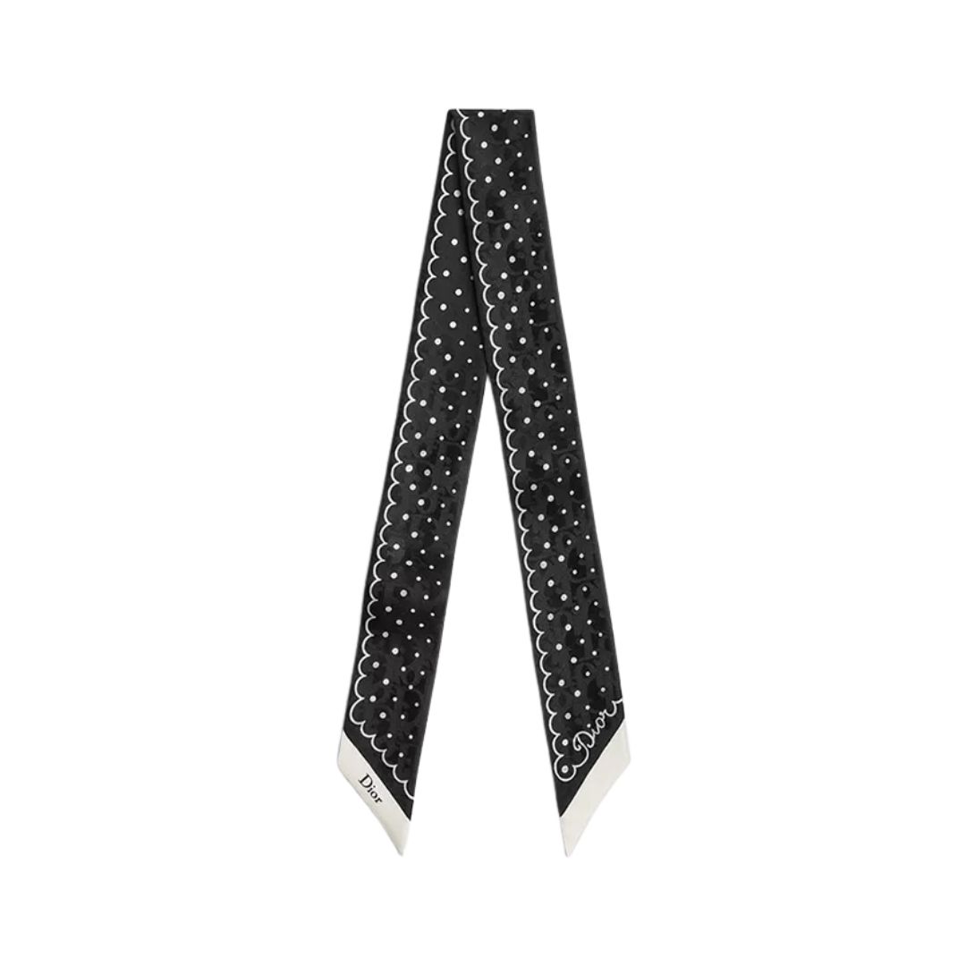 Silk Twill Schwarz/Weiß
