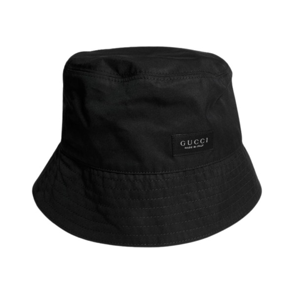 Cotton Canvas Bucket Schwarz