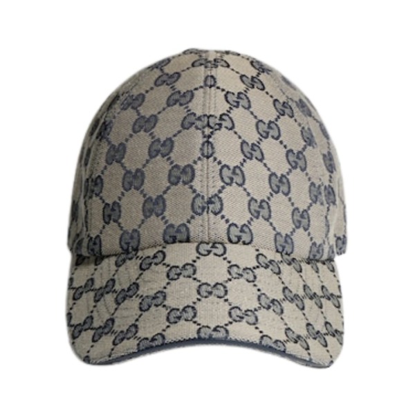 Cotton Canvas Baseball Beige/Blau
