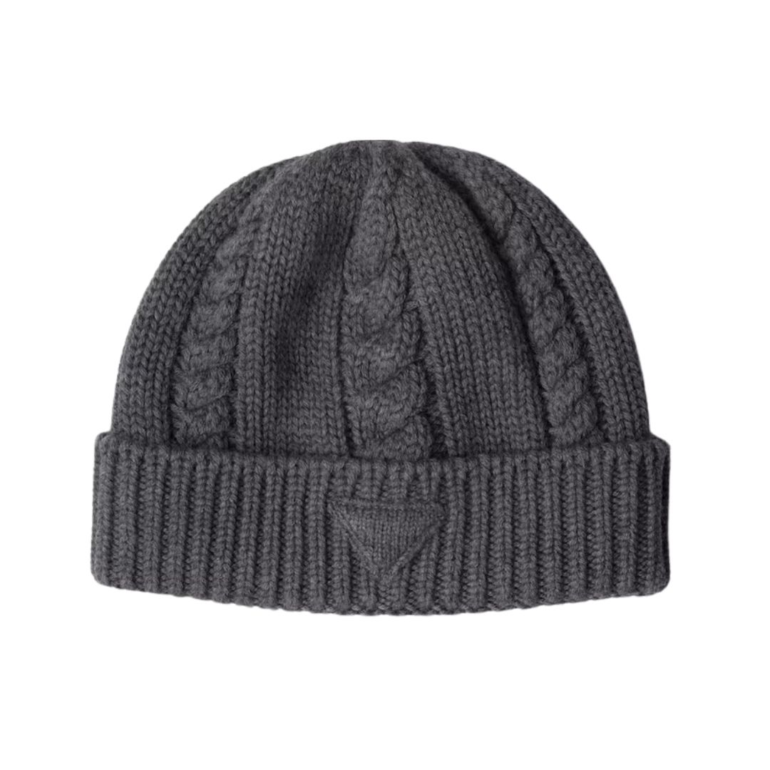 Wool Beanie Grau