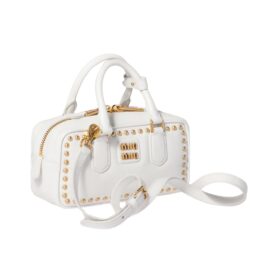 Arcadie Studded Leather Weiß 10.5 cm