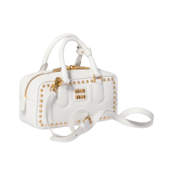 Arcadie Studded Leather Weiß 10.5 cm