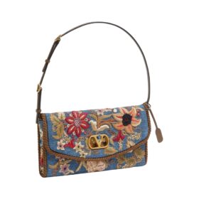 Small Embroidered Blau 3 cm