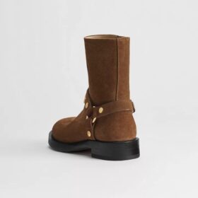 Suede Calfskin Cognacbraun
