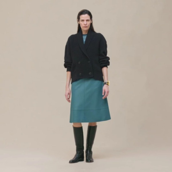 Cashmere Buttoned Schwarz
