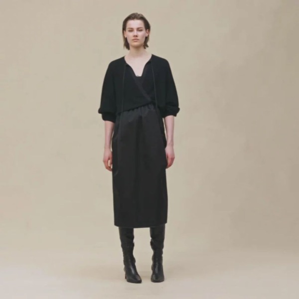 Wrap Cashmere Schwarz