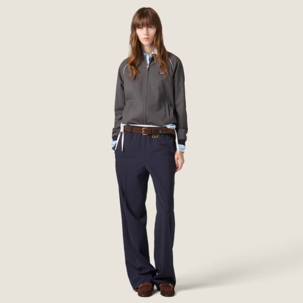 Wool Blouson Hematit