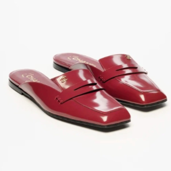 Shiny Calfskin Burgund 1 cm