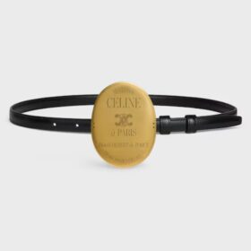 Taurillon Leather Schwarz 1.3 cm