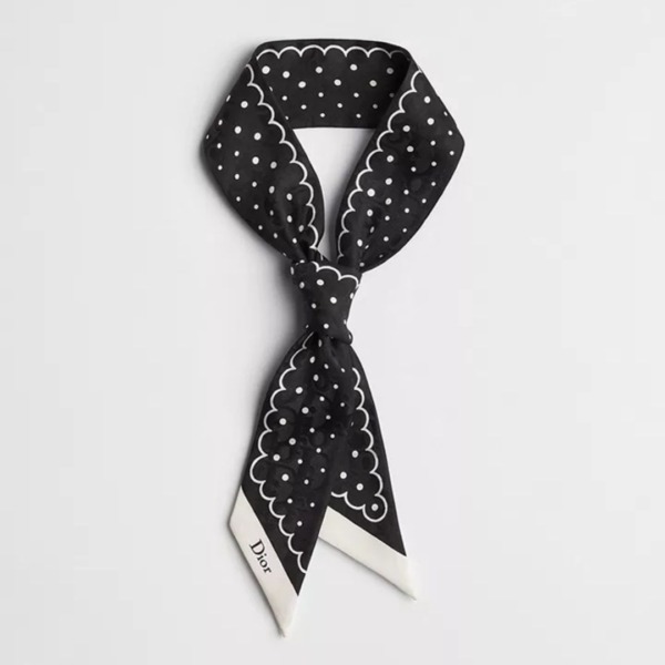 Silk Twill Schwarz/Weiß