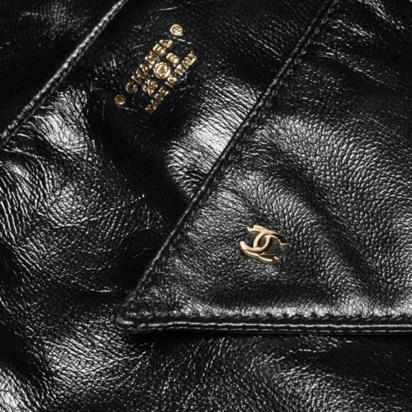 Lambskin Schwarz/Gold