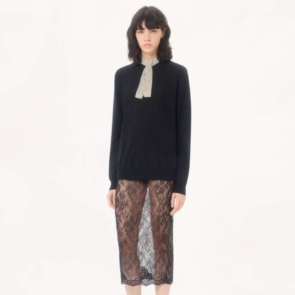 Embroidered Schwarz