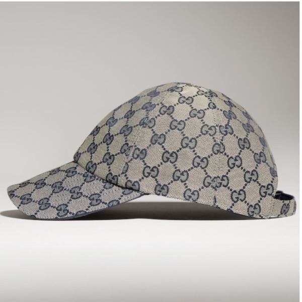 Cotton Canvas Baseball Beige/Blau