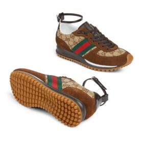 Re-Motion Sneaker GG Canvas Beige Dunkelbraun