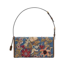Small Embroidered Blau 3 cm