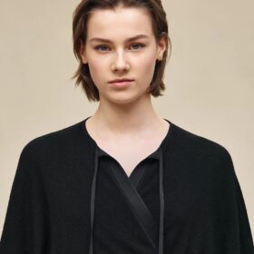 Wrap Cashmere Schwarz