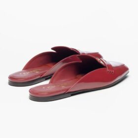 Shiny Calfskin Burgund 1 cm