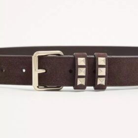 Rockstud Suede Ebenholz 3 cm