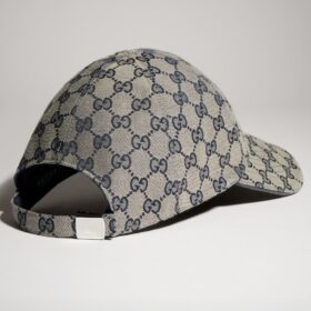 Cotton Canvas Baseball Beige/Blau