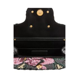 Small Embroidered Schwarz 5 cm