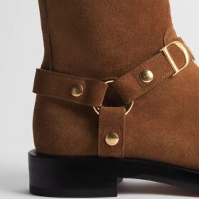 Suede Calfskin Cognacbraun