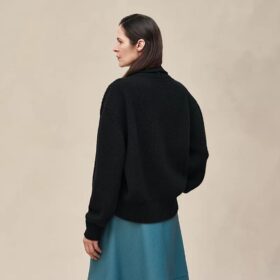 Cashmere Buttoned Schwarz