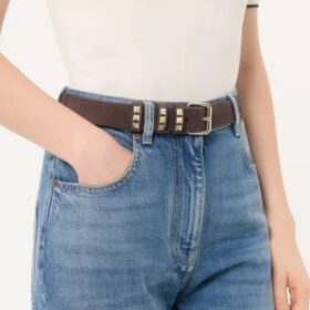 Rockstud Suede Ebenholz 3 cm