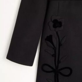 Embroidered Schwarz/Weiß