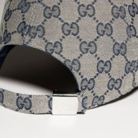 Cotton Canvas Baseball Beige/Blau