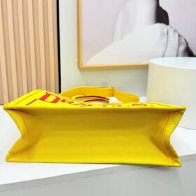 Book Tote Bestickter gelber und roter  41 cm