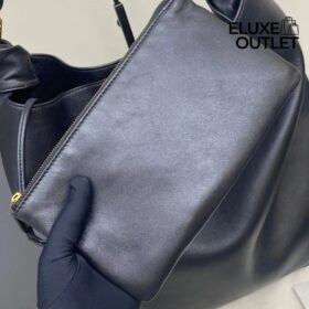 Smooth Leather Schwarz 38 cm
