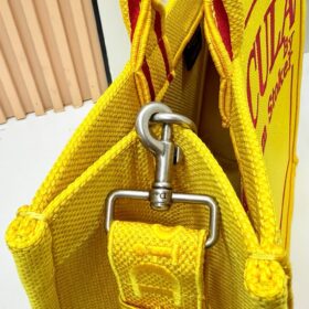 Book Tote Bestickter gelber und roter  41 cm