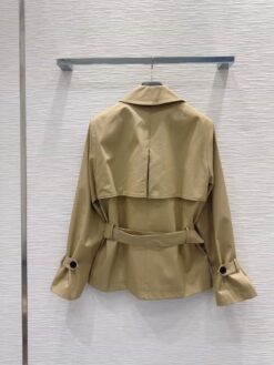 Beige Kurz Trenchcoat