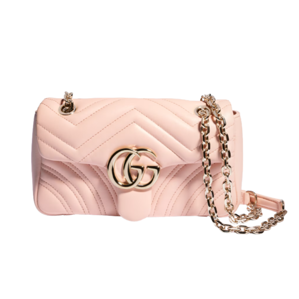 GG Marmont Schultertasche Hellrosa 22 cm