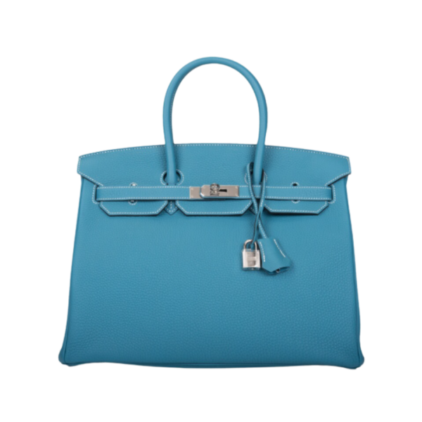Birkin 35 Bleu Jean Togo