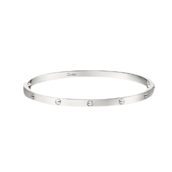 Love Armreif Weißgold 3.6 mm
