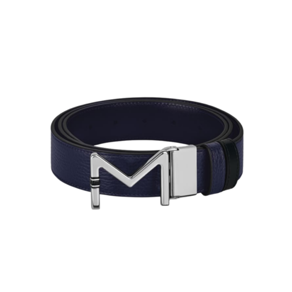 Horseshoe Buckle Mitternachtsblau/Schwarz 35mm Größen: 90cm - 75 EU