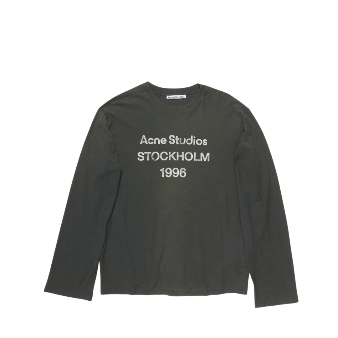 Long-Sleeved Crew-Neck Schwarz